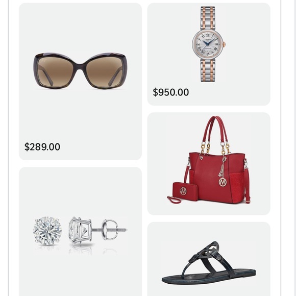 ~Michael Kors-Esque Red Tote Bag & Wallet Set w/Gold Tone “M” Hardware~ - Picture 13 of 14